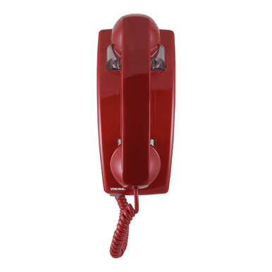 Viking K-1500P-W Analog Wall Phone in Red