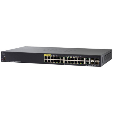 Cisco SG350-28P 28-Port 195W PoE+ GIGE MGD Switch - SG350-28P-K9