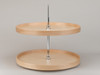 Full Circle, Natural Wood, 2 Shelf Lazy Susan, 32"