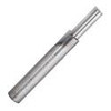 Solid Carbide Router Bit, Straight, 1/4in Shank, 3/16in Dia, 1/2in Height, 2 Flutes