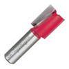 Carbide Router Bit, Straight, 1/2in Shank, 3/4in Dia, 1in Height, 2 Flutes