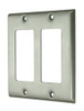 Switch Plate, Double Rocker, Chrome Switch Plate, Double Rocker, Chrome