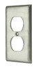 Switch Plate, Double Outlet, Chrome
