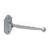 Valet Hook, 7'' Projection, Brushed Chrome