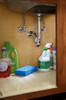 Sink Base Drip Tray 27/30" , Hi Impact Polystyrene, Silver