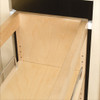 8" Utensil Bin Base Organizer, Natural Maple and Stainless