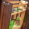 8" Utensil Bin Base Organizer, Natural Maple and Stainless