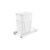35 Qt. Pull-Out Waste Container White Wire Polymer