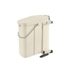 20 Liter Pivot-Out Waste Container White Polymer