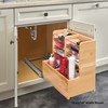 L-Shaped Vanity Organizer w/ Soft-Close Tandem Blumotion Slides For 30" Base Cabinet