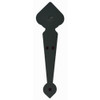 Non-Hammered Spade 8-Ft. Rolling Door Hardware Kit, w/Short Brackets, Black