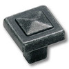 Pyramid Knob 1-1/8" sq Wrought Iron