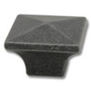Knob 1-1/4" Sq Mission Collection Black Iron Knob 1-1/4" Sq Mission Collection Black Iron