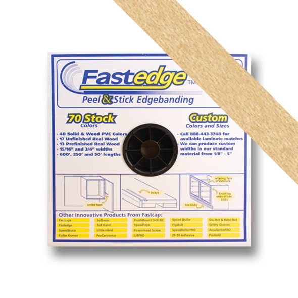 Clear Maple PVC Edgebanding- 3/4in PSA, 250ft Roll