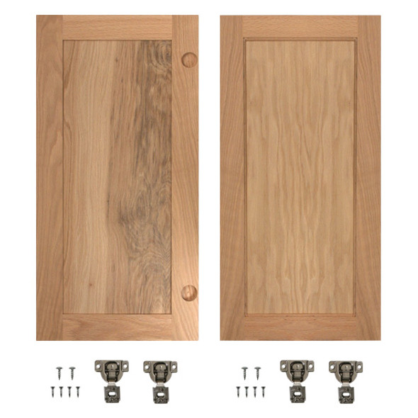 InvisiDoor Flat Panel Doors 15-7/8 x 28-1/2 Unfinished Red Oak InvisiDoor Flat Panel Doors 15-7/8 x 28-1/2 Unfinished Red Oak