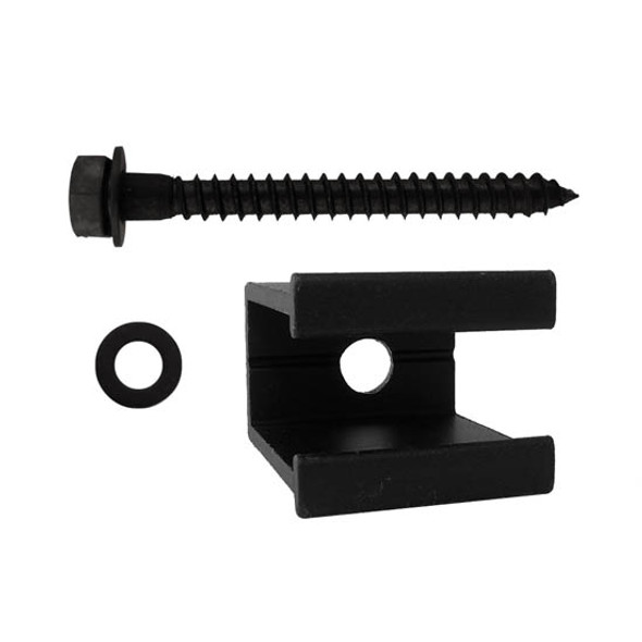 Quiet Glide Flat Rail Bracket Kit, Black Quiet Glide Flat Rail Bracket Kit, Black