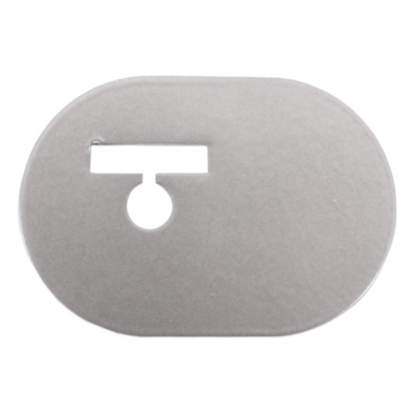 Bi-Parting Center Door Stop, Satin Nickel