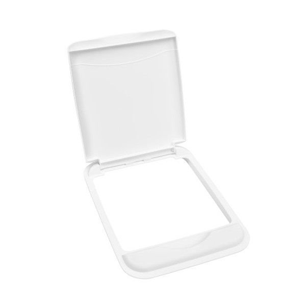 50 Qt. Waste Container Lid White Polymer