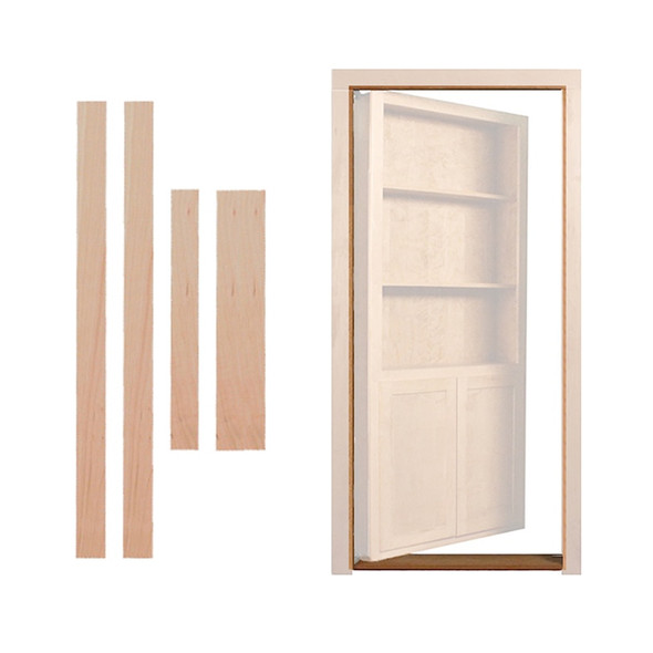 InvisiDoor RTA Inswing Jamb/Threshold, Unfinished Maple InvisiDoor RTA Inswing Jamb/Threshold, Unfinished Maple