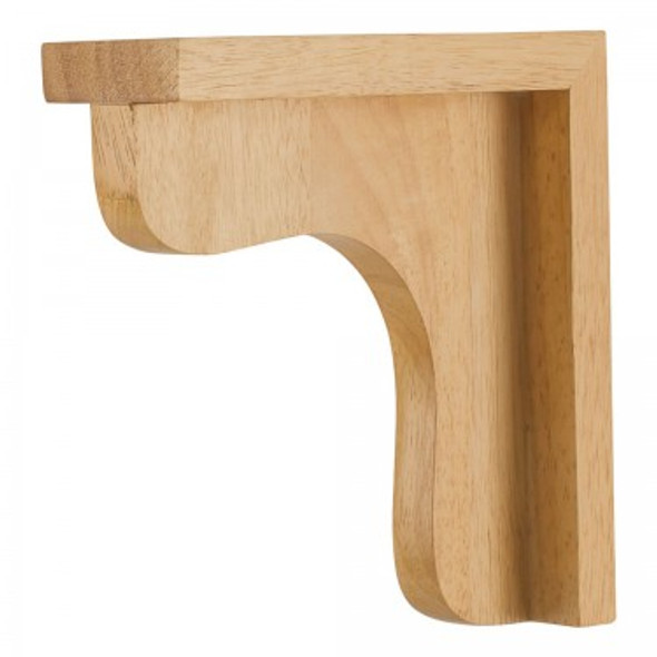 Traditional Wood Bar Bracket Corbel 2-1/2" x 8" x 8", Rubberwood Traditional Wood Bar Bracket Corbel 2-1/2" x 8" x 8", Rubberwood
