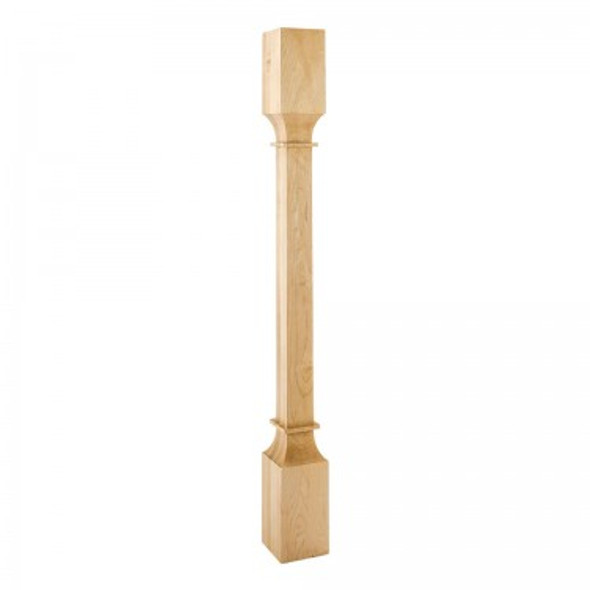 Modern Wood Post 3-1/2" Square x 35-1/2", Rubberwood Modern Wood Post 3-1/2" Square x 35-1/2", Rubberwood