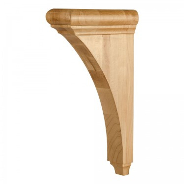 Transitional Corbel with Bullnose Cap and Cove Design 3" x 8" x 14", Rubberwood Transitional Corbel with Bullnose Cap and Cove Design 3" x 8" x 14", Rubberwood