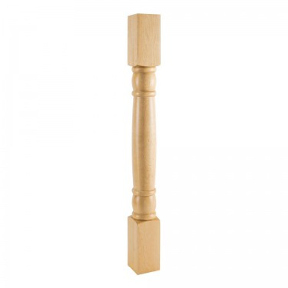 Rounded Doric Wood Post 3-1/2" X 3-1/2" X 35-1/2", Alder