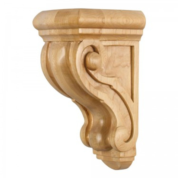 Rounded Traditional Wood Corbel 4-1/2" X 5-3/4" X 9-3/4", Cherry