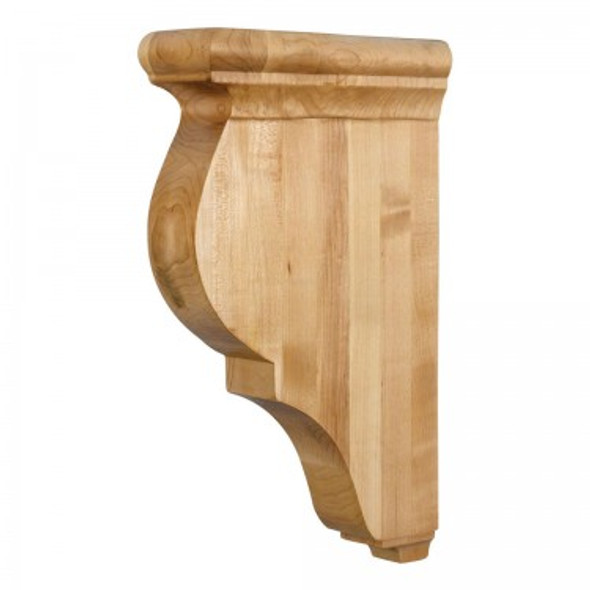 Traditional Wood Bar Bracket Corbel 3" x 8-1/2" x 14", Alder Traditional Wood Bar Bracket Corbel 3" x 8-1/2" x 14", Alder