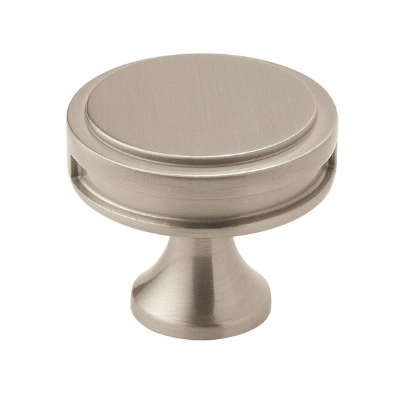 Knob 1-3/8" (35mm), Oberon Collection, Satin Nickel