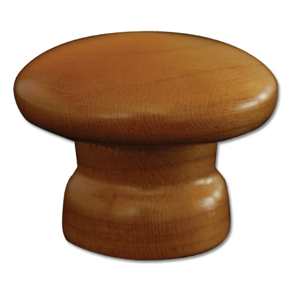 Knob 1-1/2" Walnut Unfinished Face Grain