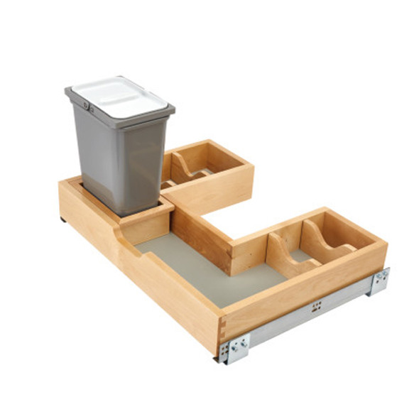 Wood Vanity Sink Cabinet Pullout Organizer