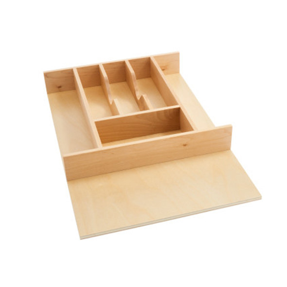 Wood Trim-to-Fit Cutlery Drawer Insert Organizer Wood Trim-to-Fit Cutlery Drawer Insert Organizer