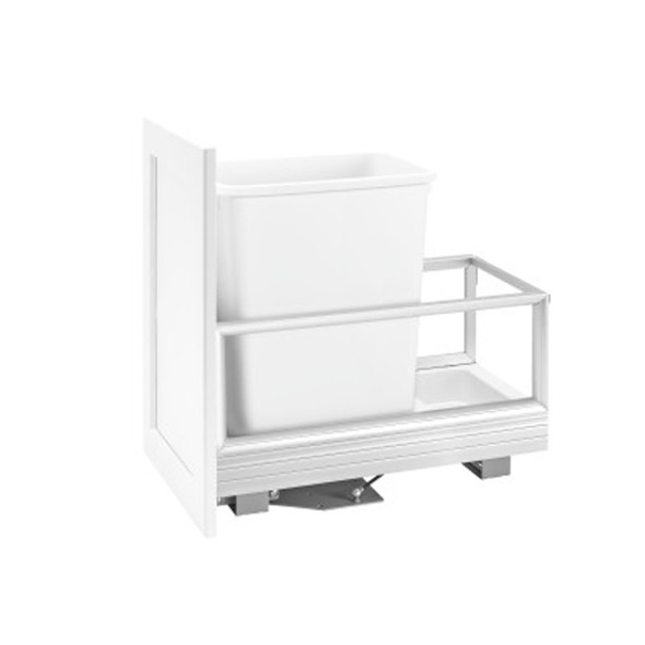 Aluminum Pullout Waste Container with Soft Open/Close Aluminum Pullout Waste Container with Soft Open/Close