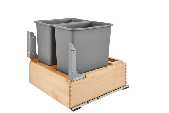 Wood Pullout Waste Container w/ Soft-Close Wood Pullout Waste Container w/ Soft-Close