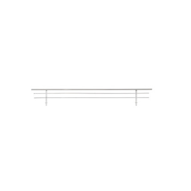 Shoe Rail, Chrome, 17"