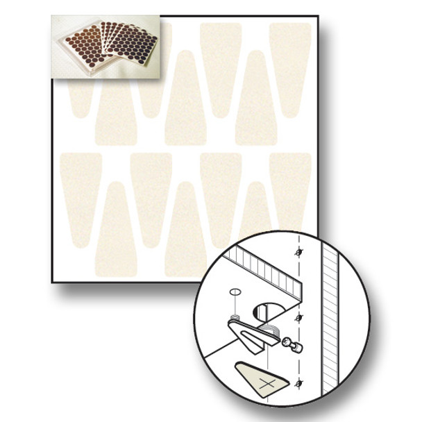 Fastcap Antique White PVC Knock Down Cap 3/4\" x 1-3/4 Fastcap Antique White PVC Knock Down Cap 3/4\" x 1-3/4