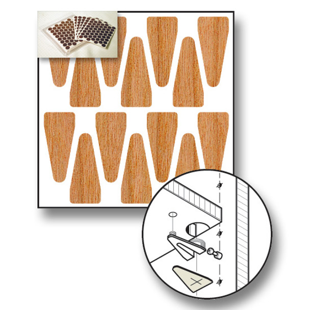 Fastcap Cherry Prefinished Wood Knock Down Cap 3/4\" x 1-3/4 Fastcap Cherry Prefinished Wood Knock Down Cap 3/4\" x 1-3/4