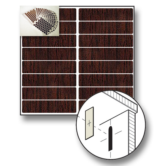 Fastcap Dark Red Mahogany PVC   9/16\" x 2-1/2