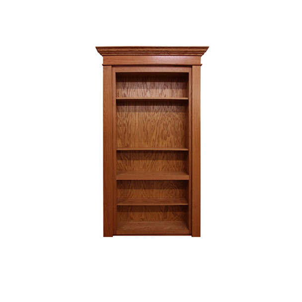 InvisiDoor Book Case OAD 35"w x 79"h 8"d, Unfinished Maple