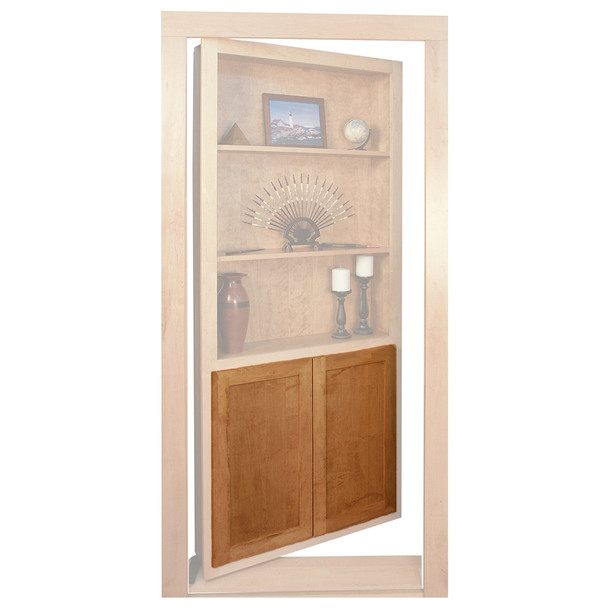 InvisiDoor Flat Panel Doors Unfinished Red Oak