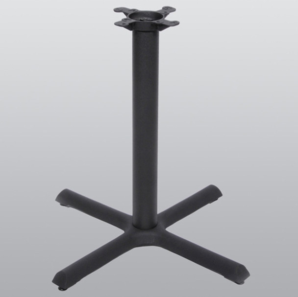 TABLE BASE 30\"X30\" STYLE X, 28\" HIGH, BLACK MATTE