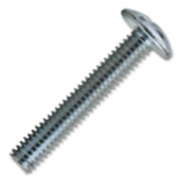 Zinc Phillips/Slot Combo Truss Head Machine Thread, 8-32x1-1/8"