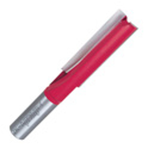 Carbide Router Bit, Straight, 1/2in Shank, 5/8in Dia, 2in Height, 2 Flutes