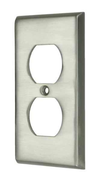 Switch Plate, Double Outlet, Chrome
