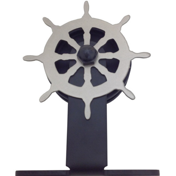 Roller Cover - Ship Wheel, Satin Nickel