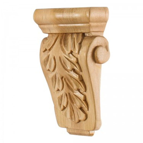 Acanthus Corbel 3-5/8" x 1-1/2" x 5-1/2", Rubberwood Acanthus Corbel 3-5/8" x 1-1/2" x 5-1/2", Rubberwood