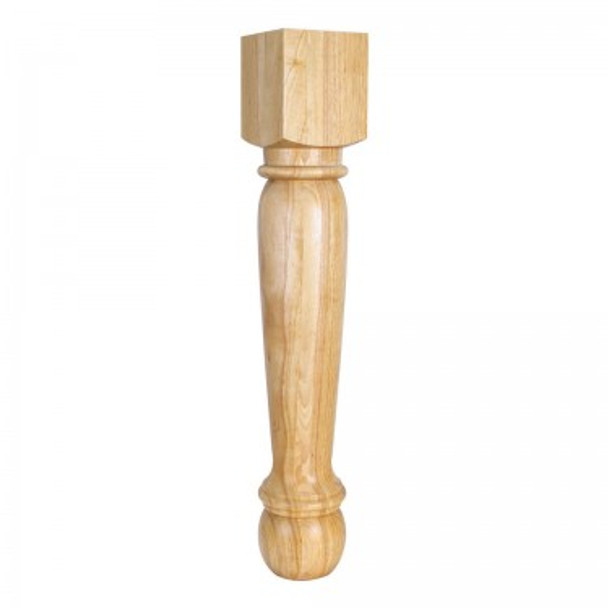 Traditional Post 6" x 6" x 35-1/2", White Birch Traditional Post 6" x 6" x 35-1/2", White Birch