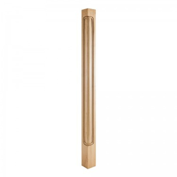 Acanthus Corner Post 2-3/4" x 2-3/4" x 96", Alder Acanthus Corner Post 2-3/4" x 2-3/4" x 96", Alder