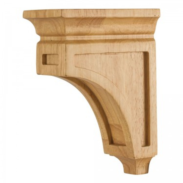 Mission Style Wood Bar Bracket Corbel 3" x 6" x 8", Hard Maple Mission Style Wood Bar Bracket Corbel 3" x 6" x 8", Hard Maple